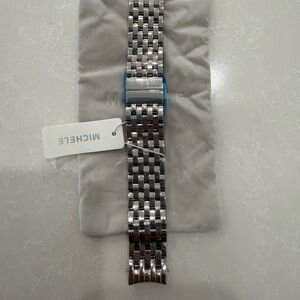 MICHELE Sidney 18mm Stainless Steel Bracelet Watch Band NWT